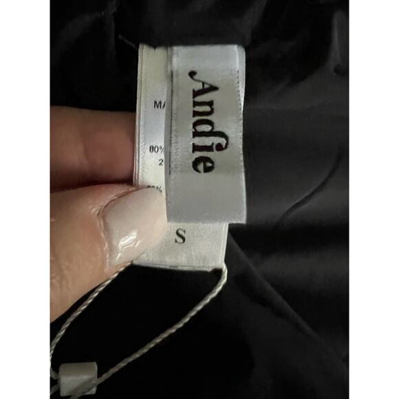 NWT Andie Women's The Bonita One Piece Smooth Eco-Nylon Swimsuit Black Size S - Picture 9 of 15